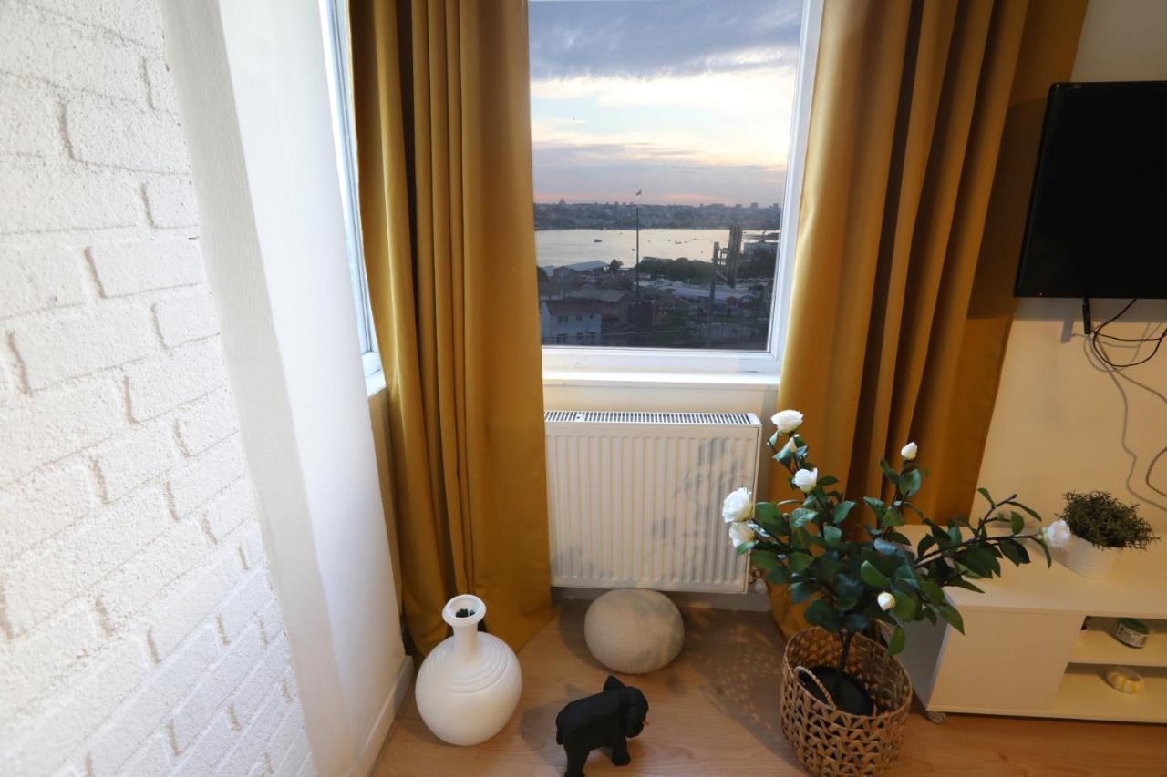 Central Flat W Sea View And Near Galata Tower Leilighet Istanbul Eksteriør bilde